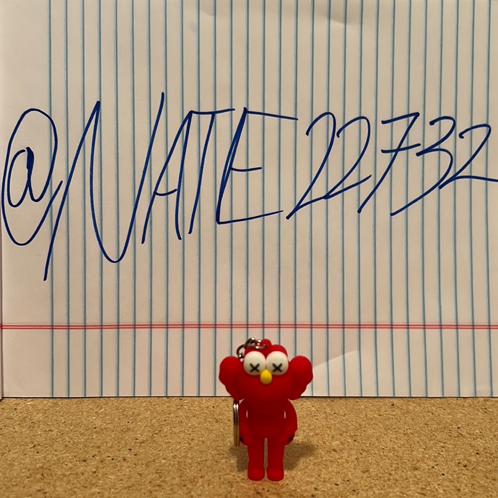 Elmo X Kaws Keychain